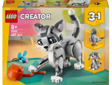 Stavebnice Šedá kočka LEGO 31163 Creator 3 v 1