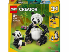 Stavebnice LEGO 31165 Creator 3 v 1 Divoká zvířata: Rodinka Panda