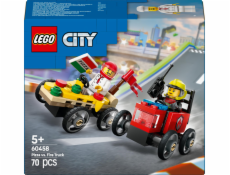 LEGO 60458 City Truck na rozvoz pizzy vs. Hasičský vůz, Stavebnice