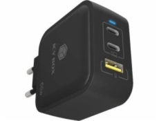 ICY BOX 3portová zásuvná nabíječka IB-PS103-PD, USB-A + 2x USB-C