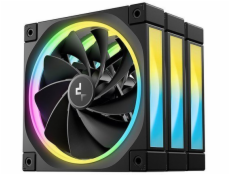 DeepCool FL12R-3 IN 1 Počítačová skříň Ventilátor 12 cm Černá 3 kusů