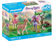 Playmobil Sada figurek princezny Magické 71800 Víly s lesními zvířátky