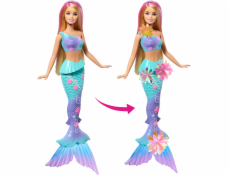 Mattel BRB MOŘSKÁ PANNA KVETOUCÍ KVĚTINY BLOND JDM72 WB4