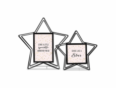 Hama Sada 2 rámů 10x10 a 10x15 stella černá