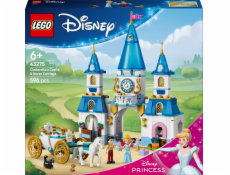 Stavebnice LEGO 43275 Zámek princezny Popelky a koněm tažený kočár