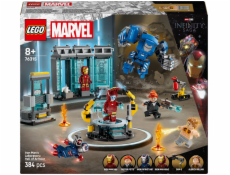 LEGO 76315 Marvel Super Heroes Laboratoř Iron Mana: Hall of Armor, Stavební hračka