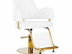 Kadeřnické křeslo Activeshop Gabbiano Linz NQ, bílé zlato