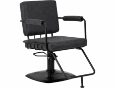 Activeshop Gabbiano Catania Loft Old Leather kadeřnické křeslo černé
