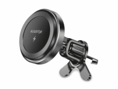 Magnetický držák do auta ALIGATOR pro MagSafe s bezdrátovým nabíjením 15W, do ventilační mřížky