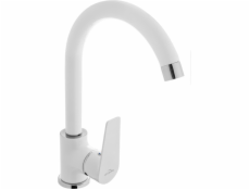 Invena Kuchyňská baterie Dokos, stojací, bílá (BZ-19-002)