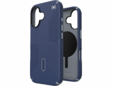 Speck Speck Presidio2 Grip ClickLock & MagSafe – pouzdro na iPhone 16 (pobřežní modrá / prachově šedá / bílá)