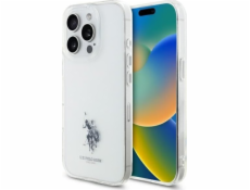 U.S. Polo Assn Pouzdro US Polo USHCP15XUSMT na iPhone 15 Pro Max 6.7 s průhledným/transparentním potiskem IML s dvojitým logem koně