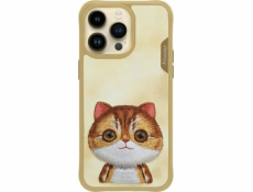 Audi Pouzdro Nimmy pro iPhone 15 Pro Max 6.7 khaki Big Eyed Pet 2.0 Cat