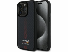 Pevné pouzdro Red Bull RBHMP14L24CFGSMK iPhone 14 Pro 6.1 černo/černé Carbon Fiber Power Bar MagSafe