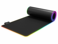 Rampage Herní podložka pod klávesnici a myš 30x80cm, RGB, černá (MP-24 RGB)