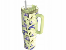 Quokka Stream - Termohrnek z nerezové oceli 1200ml s brčkem (Matcha)