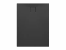 Cersanit SADA C255 SPRCHOVÁ VANIČKA ROVNÁ TAKO SLIM 120X90X4,5 ČERNÁ MATNÁ + SIFON (VIRT)