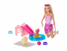 Mattel Barbie Šteniatko Pool Party - Aloha Blonde, bábika