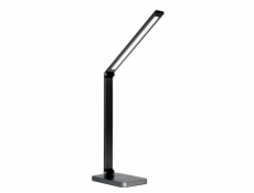 Platinet STOLNÍ LAMPA STOLNÍ LAMPA 10W, HLINÍK, BEZDRÁTOVÉ NABÍJENÍ, 3KROKOVÉ STMÍVÁNÍ, 5KROKOVÁ NASTAVENÍ BAREV, ČERNÁ [46024]