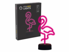 Manta SNL79PK LED lampa svetelná dekorácia Flamingo 2 ružová