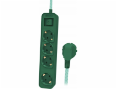 Philips Prodlužovací kabel CHP2147G 4 zásuvky 1,5 m zelený