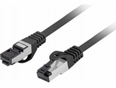 Lanberg Patchcord cat.8.1 S/FTP LSZH CU 5m černý, schválený Fluke