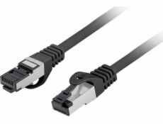 Lanberg Patchcord cat.8.1 S/FTP LSZH CU 0,25m černý, prošel testem Fluke