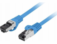 Lanberg Patchcord cat.8.1 S/FTP LSZH CU 1m modrý, schválený Fluke