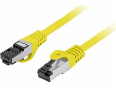 Lanberg Patchcord cat.8.1 S/FTP LSZH CU 1,5m žlutý, fluorescenční, schváleno