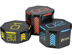 HMS Sada 3 osmihranných plyometrických krabic