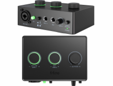 Fifine AMPLI1 audio mixážní pult, XLR Phantom 48V rozhraní Fifine AMPLI1 audio mixážní pult, XLR Phantom 48V rozhraní