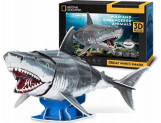 Cubic Fun 3D puzzle 78 dílků Bílý žralok