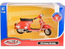 Daffi Skútr MSZ Vespa 200 Rally 1976, modelová řada 1:18, červená