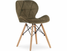 Leobert Sametová židle LAGO - hnědá x 1