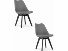 Leobert Židle MARK - grafitové / černé nohy x 2