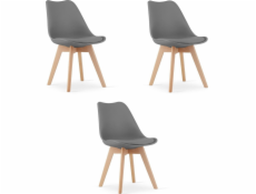 Leobert Židle MARK grafit x 3