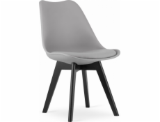 Leobert Židle MARK - šedé / černé nohy x 1