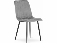 Leobert Židle LAVA - světle šedý samet x 4