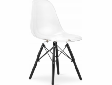 Leobert Židle OSAKA průhledná / černé nohy x 1