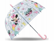 Kids Euroswan Automatický deštník Minnie z polyesteru, 19 palců, průhledný