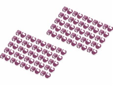 Digitus DIGITUS Farbclips für Patchkabel 100Stk. Purpurová