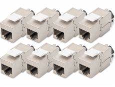 Digitus DIGITUS CAT 6A Keystone Modul, geschirmt s Kabelmanager 8 Stk