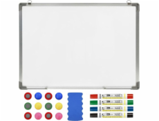 ExtraLink MAGNETICKÁ BÍLÁ STIRATELNÁ TABULE 120X90CM + PŘÍSLUŠENSTVÍ