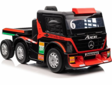 Lean Cars Mercedes auto na baterie + návěs XMX622B červený LCD