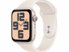 Apple Chytré hodinky Watch SE GPS + Cellular 40mm Starlight Alu Sport S/M béžové (MXGJ3ET/A)