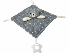 TULILO Plyšová hračka Miluś Miś šedá 25x25 cm