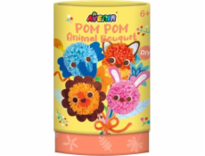MG DYSTRYBUCJA Kreativní sada Pom Pom Kytice s bambulkami - Zvířata