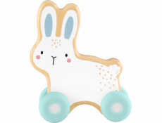 Fisher Price Dřevěný zajíček na kolečkách