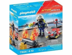 Playmobil Action Heroes 71826 Hasič s vodním čerpadlem