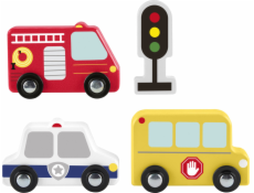 Fisher Price Sada dřevěných autíček